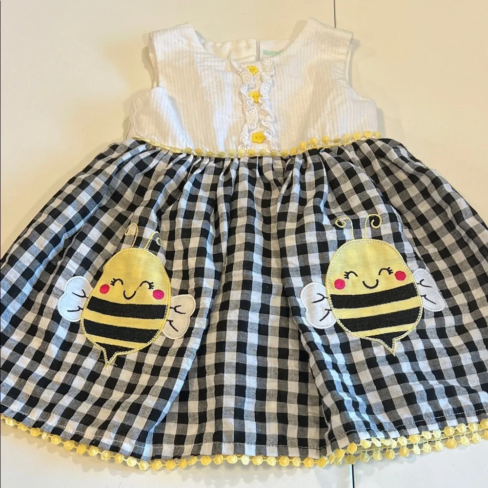 Nanette Baby -‎ Black/White Checkered Dress, 18m